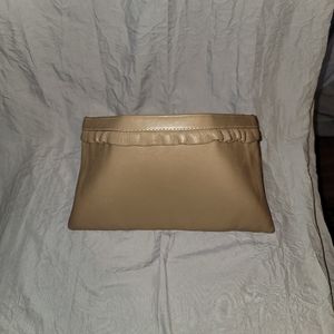 Vintage Andé Leather Purse/ Clutch Purse/ Gold-tone Chain Strap/Midcentury Handb